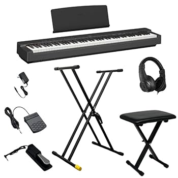 Yamaha 電子ピアノ p-125 純正フルセット Amazon | YAMAHA P-125 WH X型スタンド・X型イス・ヘッドホン